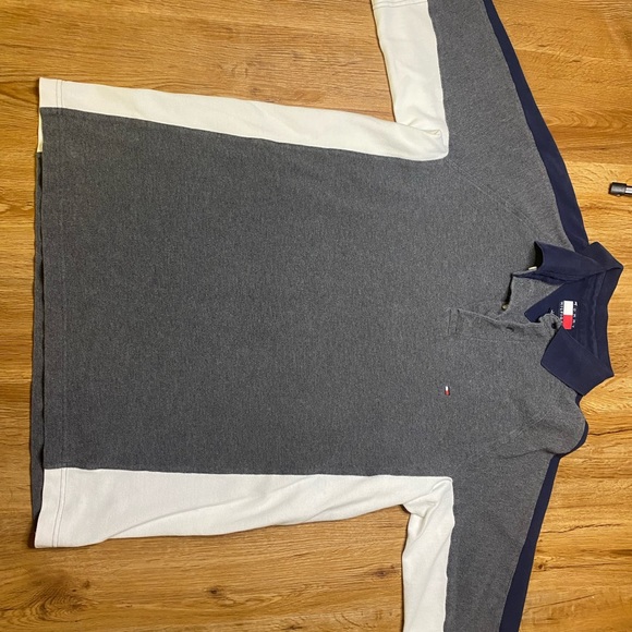 Large Tommy Hilfiger color block vintage polo - Picture 2 of 3